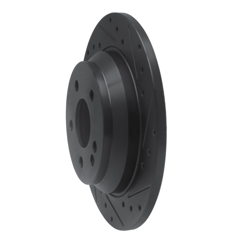 Mercedes-Benz Viano Brake Rotor (1) - Rear Right - R1 Concepts - Drilled & Slotted - Black - `16-`23